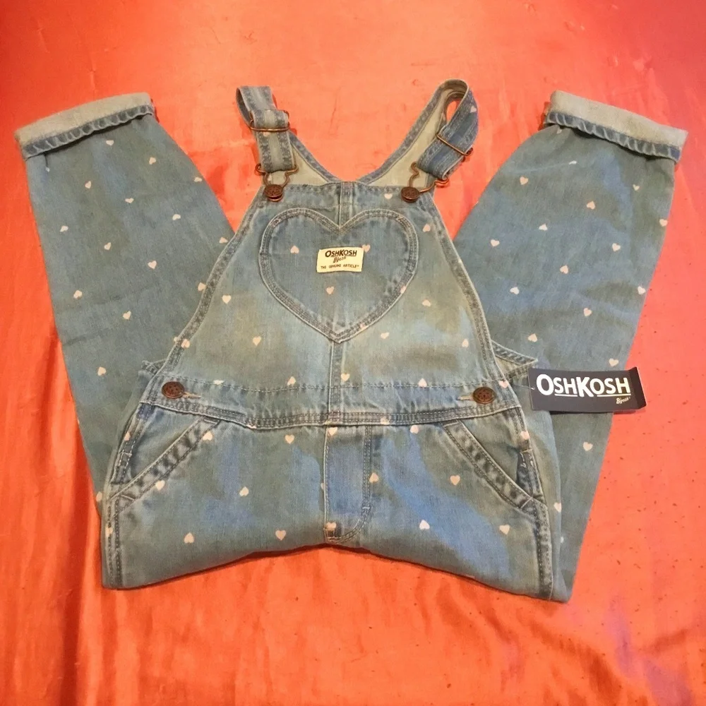 NWT OshKosh DENIM Overalls 5T